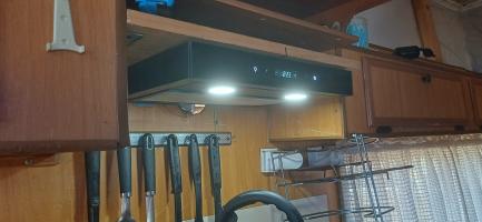 Photo by James From WA. Dec 2025 - Aussie Traveller 12V Surface-Mount Rangehood - 380mm Wide