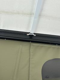 Photo by Bradley From QLD. Dec 2025 - Supex Acute Curved Awning Roof Rafter - 65-75mm Curve / 1.5-2.5m Extension - White