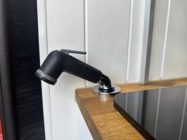 Photo by Mosè From WA. Jan 2026 - Barka Bench-Mount Trigger Shower Set with Recessed Hose - Matte Black / 1.5m