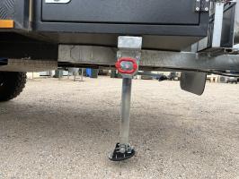 Photo by Garry From NSW. Jan 2026 - AL-KO Drop-Down Stabiliser Leg - Zinc / 740mm
