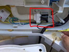 Photo by John From VIC. Marked up to highlight the part. Jan 2026 - Water Inlet Valve - Suits Sphere 2.5kg / 3kg Washing Machines