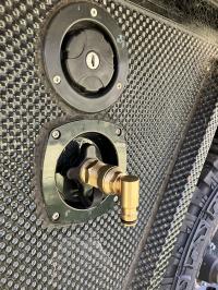 Photo by Andrew From NSW. Jan 2026 - Brass Click-On Mains Water Inlet Elbow - 12mm Male Click-On x 3/4 inch Male NPT