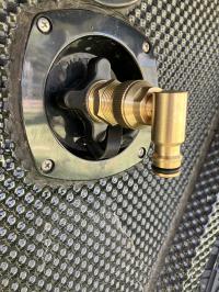 Photo by Andrew From NSW. Jan 2026 - Brass Click-On Mains Water Inlet Elbow - 12mm Male Click-On x 3/4 inch Male NPT