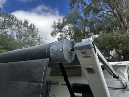 Photo by Rostyn. Only thing it didn’t come with mounting bolts. Had to source two 6mm *12mm high tensile bolts.. Jan 2026 - Dometic 8700 Awning Fabric & Roller Assembly - 11ft - Polar White