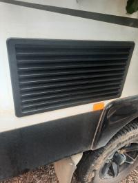 Photo by Gk From NSW. Jan 2026 - Fridge Vent - Large - Black - Suits Thetford Absorption Fridges 101-200L
