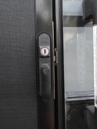 Photo by Jason From QLD. Feb 2026 - Outer Handle - Left-Hand Hinge / Viewed from Outside - Suits Aussie Traveller DC Caravan Entrance Doors