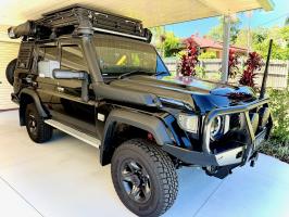 Photo by Allan From QLD. Feb 2026 - MSA 4X4 Towing Mirrors - Black, Plug-and-Play Electric - Suits Toyota LandCruiser 76 / 78 Series from Sep 2023, Excluding Workmate