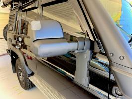 Photo by Allan From QLD. Feb 2026 - MSA 4X4 Towing Mirrors - Black, Plug-and-Play Electric - Suits Toyota LandCruiser 76 / 78 Series from Sep 2023, Excluding Workmate