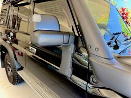 Photo by Allan From QLD. Feb 2026 - MSA 4X4 Towing Mirrors - Black, Plug-and-Play Electric - Suits Toyota LandCruiser 76 / 78 Series from Sep 2023, Excluding Workmate