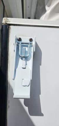 Photo by Michael From QLD. Feb 2026 - Lockable Roof Toggle Clamp with J-Hook - White - Suits Pop-Top Caravans & Camper Trailers