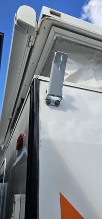 Photo by Michael From QLD. Feb 2026 - Lockable Roof Toggle Clamp with J-Hook - White - Suits Pop-Top Caravans & Camper Trailers