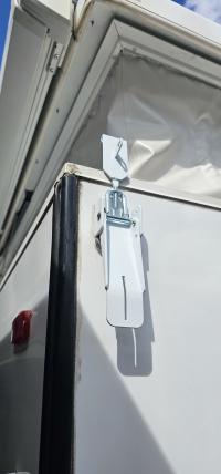 Photo by Michael From QLD. Feb 2026 - Lockable Roof Toggle Clamp with J-Hook - White - Suits Pop-Top Caravans & Camper Trailers