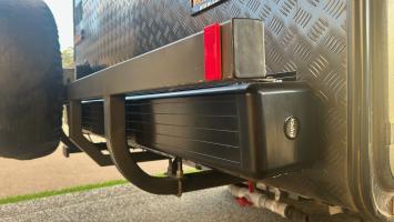 Photo by Jeff From QLD. Feb 2026 - Supex Aluminium Square Pole Carrier - Black / 1500mm