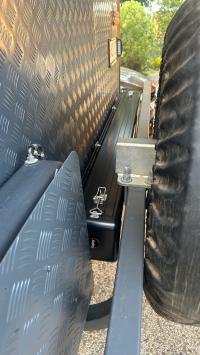 Photo by Jeff From QLD. Feb 2026 - Supex Aluminium Square Pole Carrier - Black / 1500mm