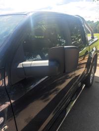 Photo by Malcolm From ACT. Feb 2026 - MSA 4X4 Towing Mirrors - Black, Electric, Heated, Radio Antenna - Suits Volkswagen Amarok 2009–03/2023 Vehicles