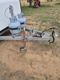 Photo by Neil From ACT. Feb 2026 - AL-KO Bolt-On Swivel Bracket with Clamp - Suits 75mm & 100mm Drawbars