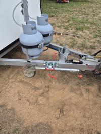 Photo by Neil From ACT. Feb 2026 - AL-KO Bolt-On Swivel Bracket with Clamp - Suits 75mm & 100mm Drawbars