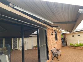 Photo by James From NSW. Mar 2026 - Fiamma F45s Wall-Mount Awning - 4m - Deep Black Case / Royal Grey Fabric - 2.5m Projection