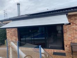 Photo by James From NSW. Mar 2026 - Fiamma F45s Wall-Mount Awning - 4m - Deep Black Case / Royal Grey Fabric - 2.5m Projection
