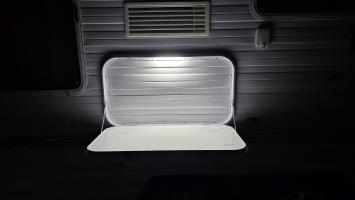 Photo by Elisabeth From SA. We have yet to fit the backing plate but, of course, it's still very functional. Mar 2026 - Caravan Picnic Table - LED - White - 800 x 445mm
