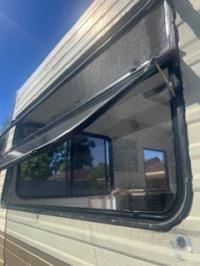 Photo by Geoff From QLD. Mar 2026 - Square Corner Fly Screen, Suits Windows 280h x 1524w (Usually Above a Round Screen)