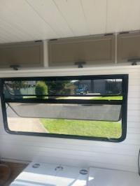 Photo by Geoff From QLD. Mar 2026 - Square Corner Fly Screen, Suits Windows 280h x 1524w (Usually Above a Round Screen)