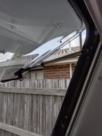 Photo by Ian From QLD. Mar 2026 - Window Strut Pair - Suits 450mm H x 1100mm W Sanjo Push-Out Windows