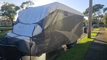 Photo by Mark From NSW. Mar 2026 - ADCO Olefin HD Caravan Cover - 6.12-6.73m (20-22ft)