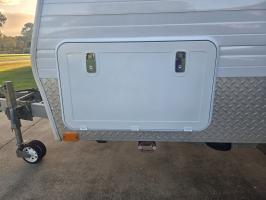 Photo by Joshua From QLD. Mar 2026 - Coast RV Access Door 2 - White / 355 x 621mm Cut-Out