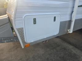 Photo by Joshua From QLD. Mar 2026 - Coast RV Access Door 2 - White / 355 x 621mm Cut-Out