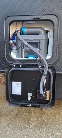 Photo by Mary From NSW. Mar 2026 - SOG Type H Door-Vented Toilet Ventilation Kit - Black - Suits Thetford C220 Cassette Toilets