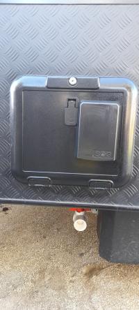 Photo by Mary From NSW. Mar 2026 - SOG Type H Door-Vented Toilet Ventilation Kit - Black - Suits Thetford C220 Cassette Toilets