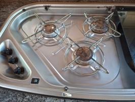 Photo by Danny From NSW. Apr 2026 - Glass Lid - Left-Hand - Suits Cramer 3-Burner Combi Stoves