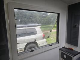 Photo by Graeme From VIC. Apr 2026 - Internal Frame with Blind & Flyscreen - 1000mm W x 800mm H - Suits MobiCool CHAL Alloy-Frame Windows