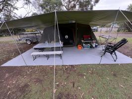 Photo by Bradley From NSW. Apr 2026 - Camec Outdoor Mesh Floor Mat - 7 x 2.5m - Light Grey