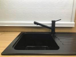 Photo by Grahame From SA. Apr 2026 - Three-Way Sink Mixer Tap - Hot / Cold / Filtered / 240mm Reach / Black