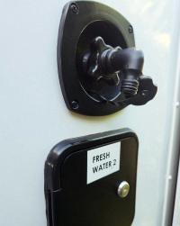 Photo by Garry From VIC. Apr 2026 - Click-On Hose Elbow Adaptor - Click-On x 3/4 inch Male NPT - Black PVC