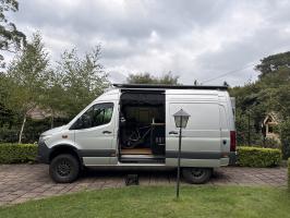 Photo by Richard From VIC. Apr 2026 - Fiamma F80s Roof-Mount Awning - 3.4m - Deep Black Case / Royal Grey Fabric - 2.5m Projection