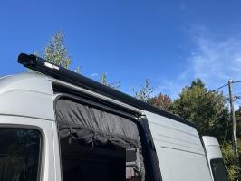 Photo by Richard From VIC. Apr 2026 - Fiamma F80s Roof-Mount Awning - 3.4m - Deep Black Case / Royal Grey Fabric - 2.5m Projection
