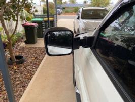 Photo by Stephen From SA. May 2026 - MSA 4X4 Towing Mirrors - Black, Electric, Indicators - Suits Mitsubishi Pajero NM / NS / NT / NW / NX 10/2001-2021 Vehicles