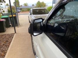 Photo by Stephen From SA. May 2026 - MSA 4X4 Towing Mirrors - Black, Electric, Indicators - Suits Mitsubishi Pajero NM / NS / NT / NW / NX 10/2001-2021 Vehicles