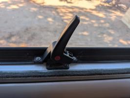 Photo by Daniel From NT. May 2026 - Locking Catch & Striker Set - Black - Suits Odyssey Premium Windows