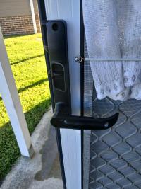 Photo by Geoff From NSW. May 2026 - Camec 3-Point Door Lock Kit - Left-Hand Hinge / Viewed from Outside / One-Key Compatible