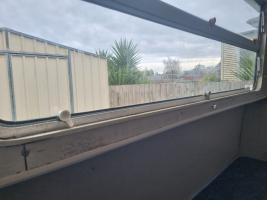 Photo by Michael From TAS. May 2026 - Knob Lock with Metal Plate - White - Suits Older Push-Out Windows