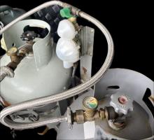 Photo by Geoff From NSW. May 2026 - Two-Stage LPG Regulator with Cover & Metal Bracket - 1/4 inch FNPT Inlet x 3/8 inch FNPSF Outlet