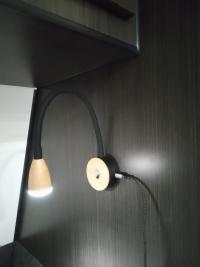 Photo by Shaun From QLD. May 2026 - Supex Extra-Long Flexible LED Reading Light with USB-C - Faux Timber / 335mm / 150lm / Cool White / Dimmable