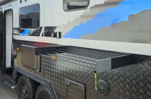 Photo by Chris From QLD. Jun 2026 - On The Road RV Wall-Mounted Drying Rack - Foldable - 1000mm