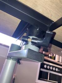 Photo by Scott From TAS. Jun 2026 - Swing-Away Table Bracket - 140mm - Suits 45mm Table Tubes