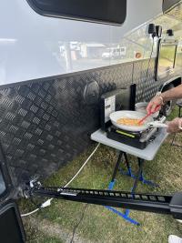Photo by Joe From VIC. Jul 2026 - Dometic RV Gas Bayonet Hose - 2m - Male Bayonet x 1/4 inch Female BSP - Suits Dometic 1 Cook / 2 Cook / 3 Cook Turbo FFD Stoves