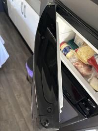 Photo by Michael From NSW. Jul 2026 - Door Panel Trim Retainer - Top / Bottom, Black, 1 Only - Suits Thetford N3185 AU/NZ Fridges